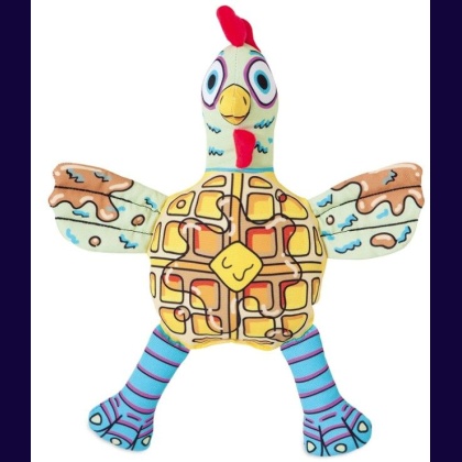 Fat Cat Foodies Chicken 'n Waffles Dog Toy