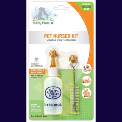 Four Paws Pet Nurser Bottle with Brush Kit