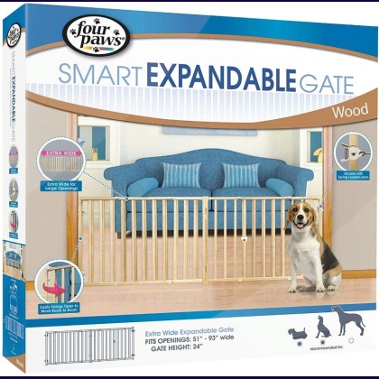 Four Paws Extra Wide Wood Safety Gate