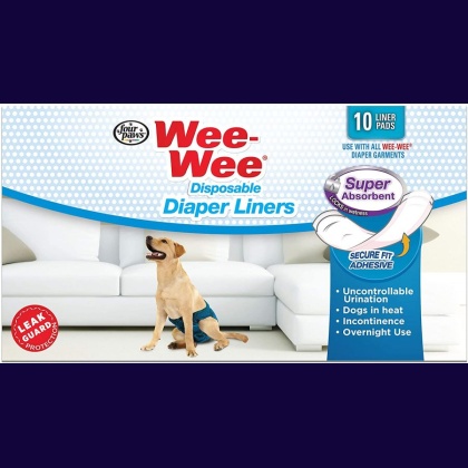 Four Paws Wee Wee Super Absorbent Disposable Diaper Liners