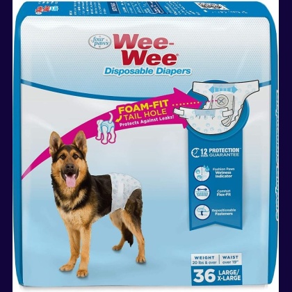 Four Paws Wee Wee Disposable Diapers Large