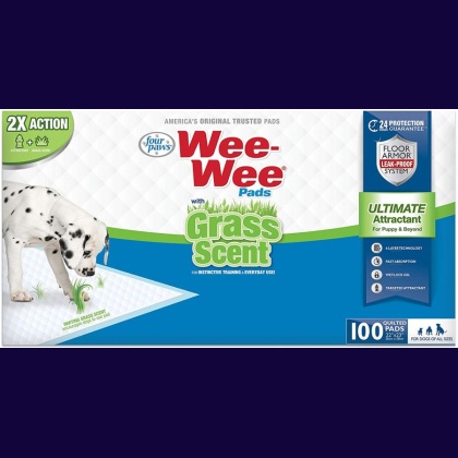 Four Paws Wee Wee Grass Scented Puppy Pads