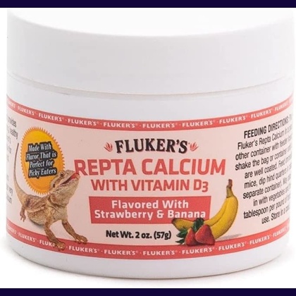 Flukers Strawberry Banana Flavored Repta Calcium