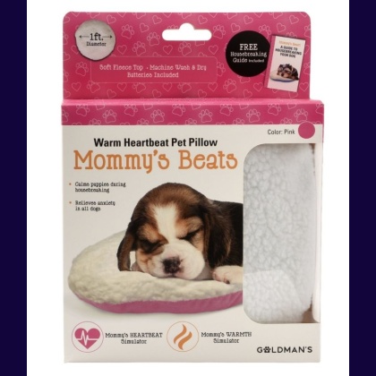 Goldmans Mommys Beats Warm Heartbeat Pet Pillow Pink