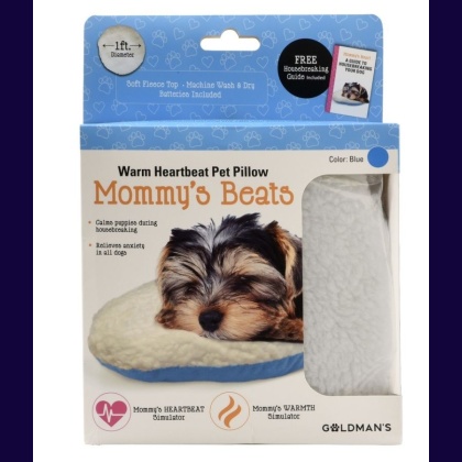 Goldmans Mommys Beats Warm Heartbeat Pet Pillow Blue