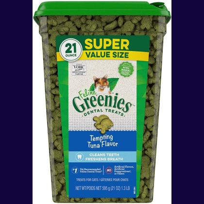 Greenies Feline Dental Treats Tempting Tuna Flavor