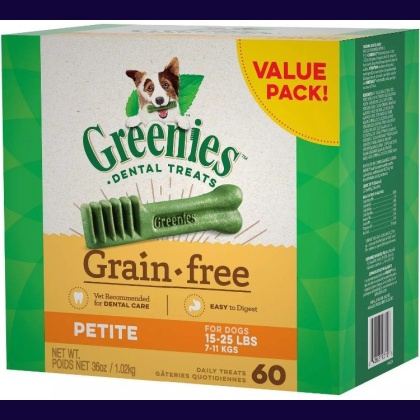 Greenies Grain Free Petite Dental Dog Treat