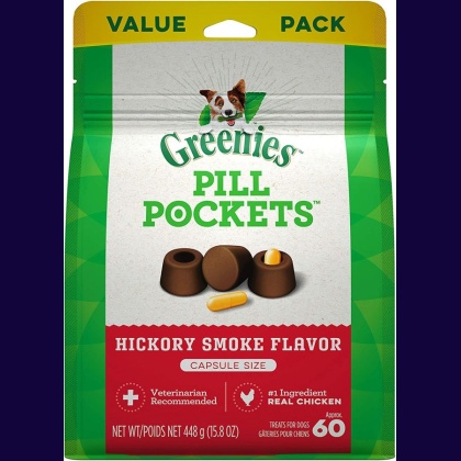 Greenies Pill Pockets Dog Treats Hickory Smoke Flavor