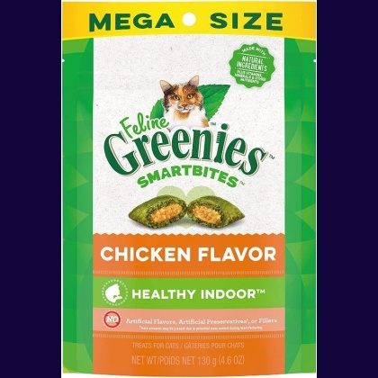 Greenies SmartBites Healthy Indoor Chicken Flavor Cat Treats