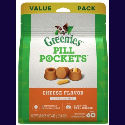 Greenies Pill Pockets Cheese Flavor Capsules