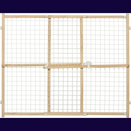 MidWest Wire Mesh Wood Presuure Mount Pet Safety Gate