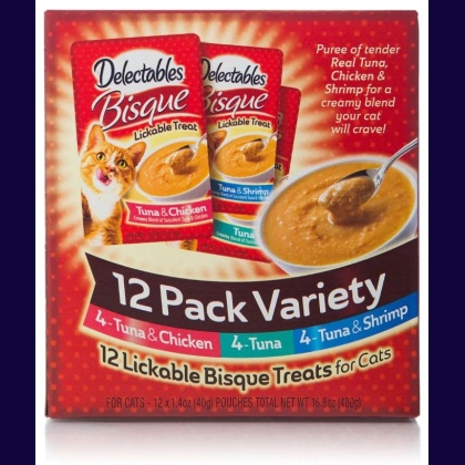 Hartz Delectables Bisque Lickable Treat for Cats - Variety Pack