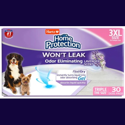 Hartz Home Protection Lavender Scent Odor Eliminating Dog Pads