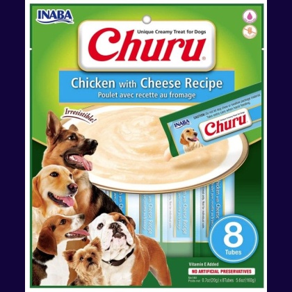 Inaba Churu Chicken with Cheese Recipe Creamy Dog Treat