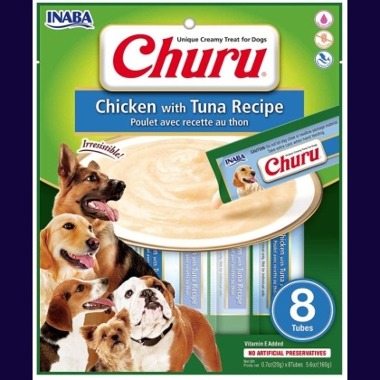 Inaba Churu Chicken with Tuna Recipe Creamy Dog Treat