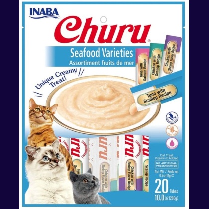 Inaba Churu Seafood Varieties Creamy Cat Treat