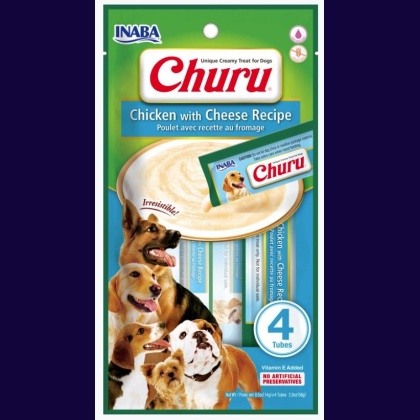 Inaba Churu Chicken with Cheese Recipe Creamy Dog Treat