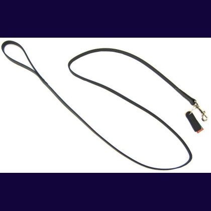 Circle T Leather Lead - 6\' Long - Black