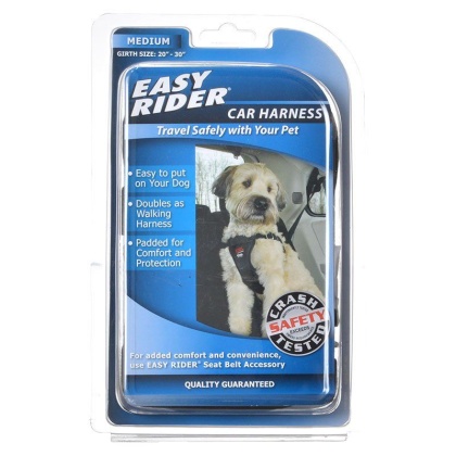 Coastal Pet Easy Rider Car Harness - Black