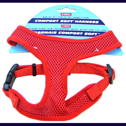 Coastal Pet Comfort Soft Adjustable Harness - Red