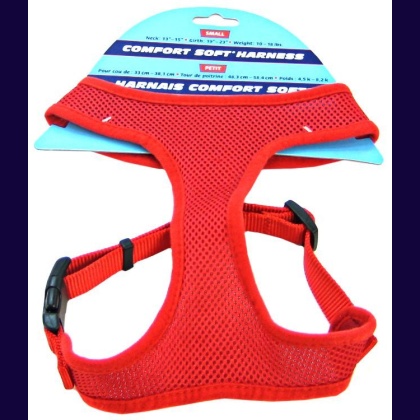 Coastal Pet Comfort Soft Adjustable Harness - Red