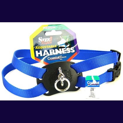 Coastal Pet Size Right Nylon Adjustable Harness - Blue