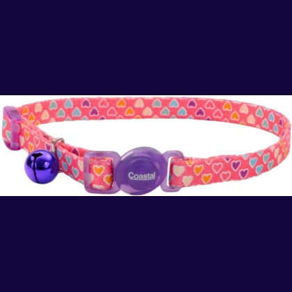 Coastal Pet Safe Cat Breakaway Collar Multi Heart