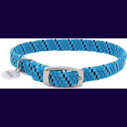 Coastal Pet Elastacat Reflective Safety Collar with Charm Blue/Black