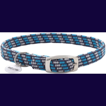 Coastal Pet Elastacat Reflective Safety Collar with Charm Grey/Blue