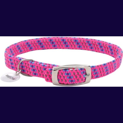 Coastal Pet Elastacat Reflective Safety Collar with Charm Pink