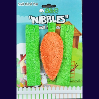 AE Cage Company Nibbles Carrot and Celery Loofah Chew Toys