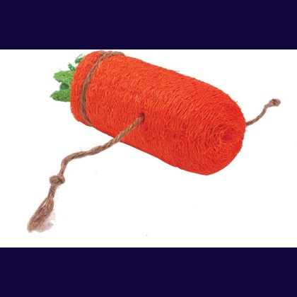 AE Cage Company Nibbles Carrot Loofah Chew Toy Large