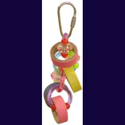 AE Cage Company Happy Beaks Keet Rings Bird Toy