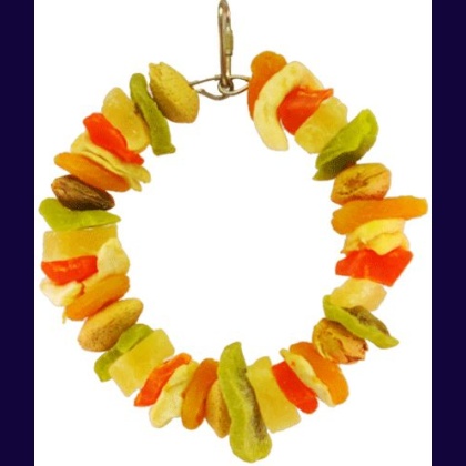 AE Cage Company Happy Beaks Deluxe Fruit Ring Tropical Delight