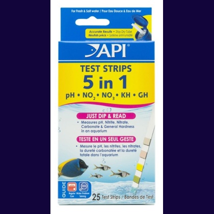 API 5 in 1 Aquarium Test Strips