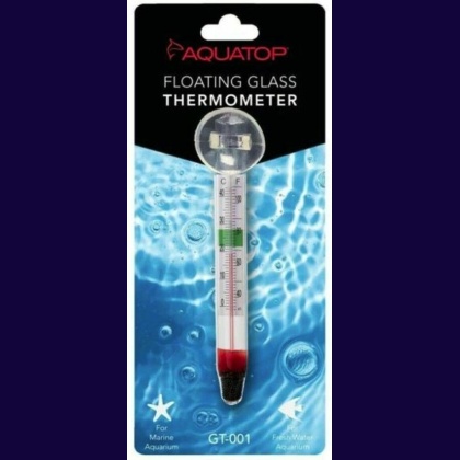 Aquatop Glass Aquarium Thermometer with Suction Cup