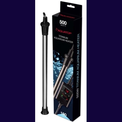 Aquatop Titanium Aquarium Heater with Controller