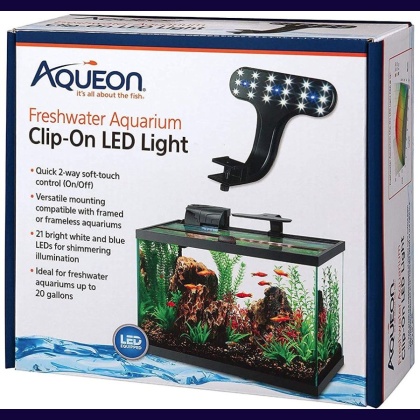 Aqueon Freshwater Aquarium Clip-On LED Light