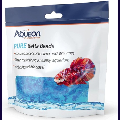 Aqueon Pure Betta Beads Blue