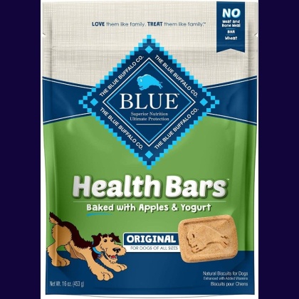 Blue Buffalo Health Bars Dog Biscuits - Baked with Apples & Yogurt