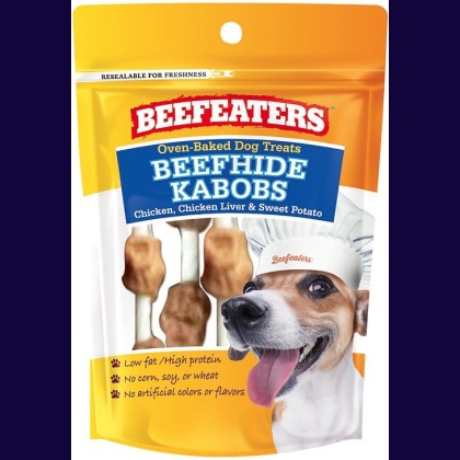 Beefeaters Oven Baked Beefhide Kabobs Dog Treat