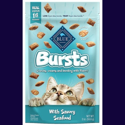 Blue Buffalo Bursts Cat Treats Savory Seafood