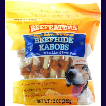 Beefeaters Oven Baked Beefhide Kabobs Dog Treat