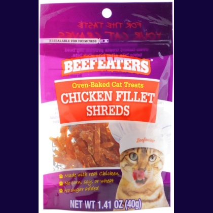 Beefeaters Oven Baked Chicken Filet Shreds Cat Treats