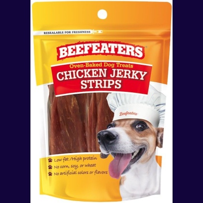 Beefeaters Oven Baked Chicken Jerky Strips Dog Treat