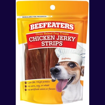 Beefeaters Oven Baked Chicken Jerky Strips Dog Treat