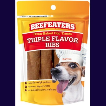 Beefeaters Oven Baked Triple Flavor Ribs Dog Treat