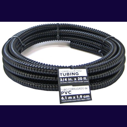 Beckett Pond Corrugated Tubing - Black