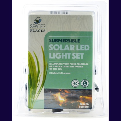 Beckett Pond Solar LED Lights with 2 Light Heads