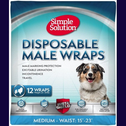 Simple Solution Disposable Male Wraps - Medium